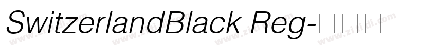 SwitzerlandBlack Reg字体转换